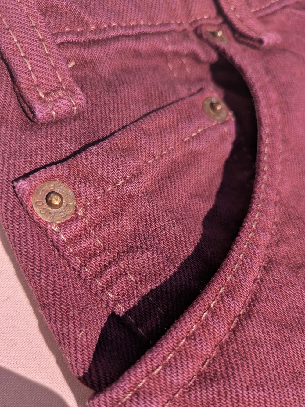Levi's Women's Plum Cutoff Jean Shorts - Picture 8 of 9